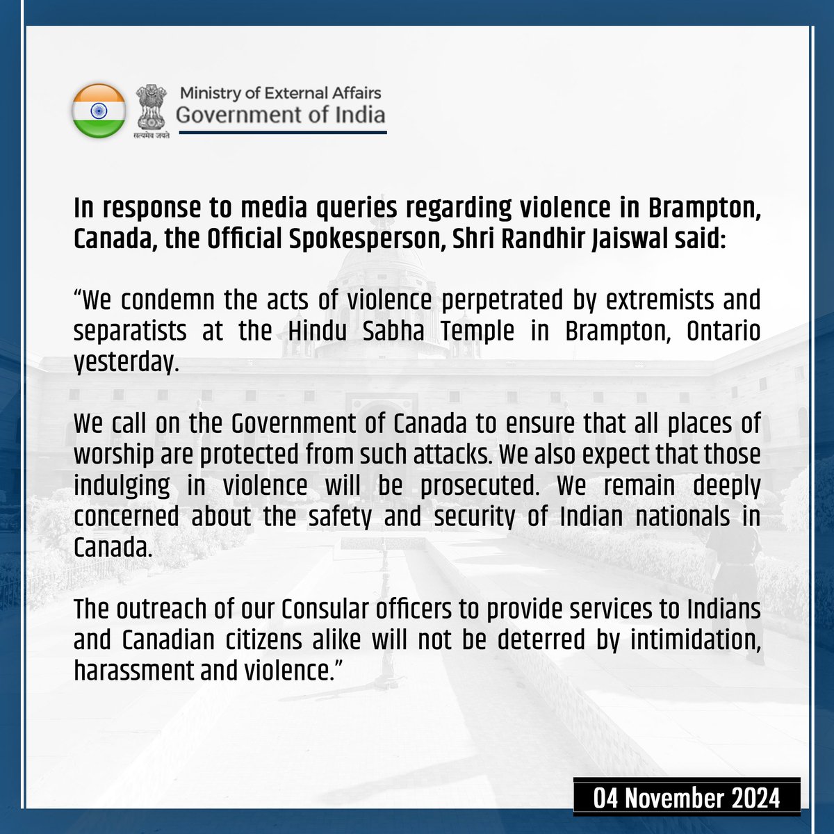 Randhir Jaiswal tweet media