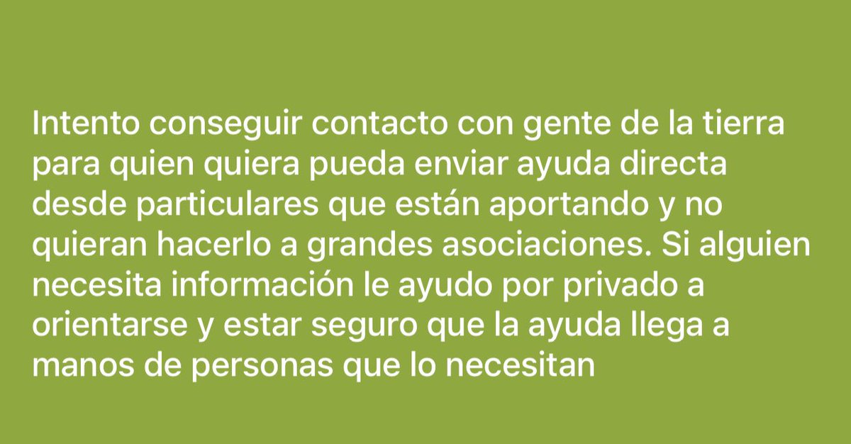 Valencia está destrozada y va para muy largo. Es imprescindible ayuda de todo tipo y será largo en el tiempo.
Yo no recojo dinero de nadie, no hago sesiones para poner una parte, no juego a Finfet con nadie para recaudar.
Eviten preguntarme cosas similares, solo hago de puente👇