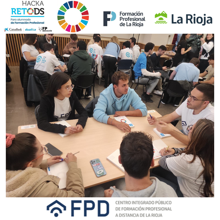 cipfpd_rioja's tweet photo. 🌍 ¡Nuestro equipo ha dejado huella en el #HackaretODS! 🌍
Naiara Berganzo, Ana Hidalgo, Pablo Rojo, Goyo Ciordia, Alfredo Navarrete y Macarena Luz Rodríguez, ha demostrado un talento increíble y grandes cualidades a lo largo de este intenso hackathon.
#OrgulloFP #HackaretODS https://t.co/4xE2eU3hT6