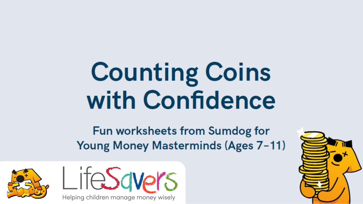 Sumdog (@sumdog) on Twitter photo To celebrate #TalkMoneyWeek we've partnered with our friends over at <a href="/LifeSavers_edu/">LifeSavers</a> and <a href="/justfinancefdn/">Just Finance Foundation</a> to bring you a free classroom pack - filled with questions all about money!
Download here: bit.ly/4f9IFPn
#freeresource #worksheets #financialliteracy #ks2 To celebrate #TalkMoneyWeek we've partnered with our friends over at <a href="/LifeSavers_edu/">LifeSavers</a> and <a href="/justfinancefdn/">Just Finance Foundation</a> to bring you a free classroom pack - filled with questions all about money!
Download here: bit.ly/4f9IFPn
#freeresource #worksheets #financialliteracy #ks2