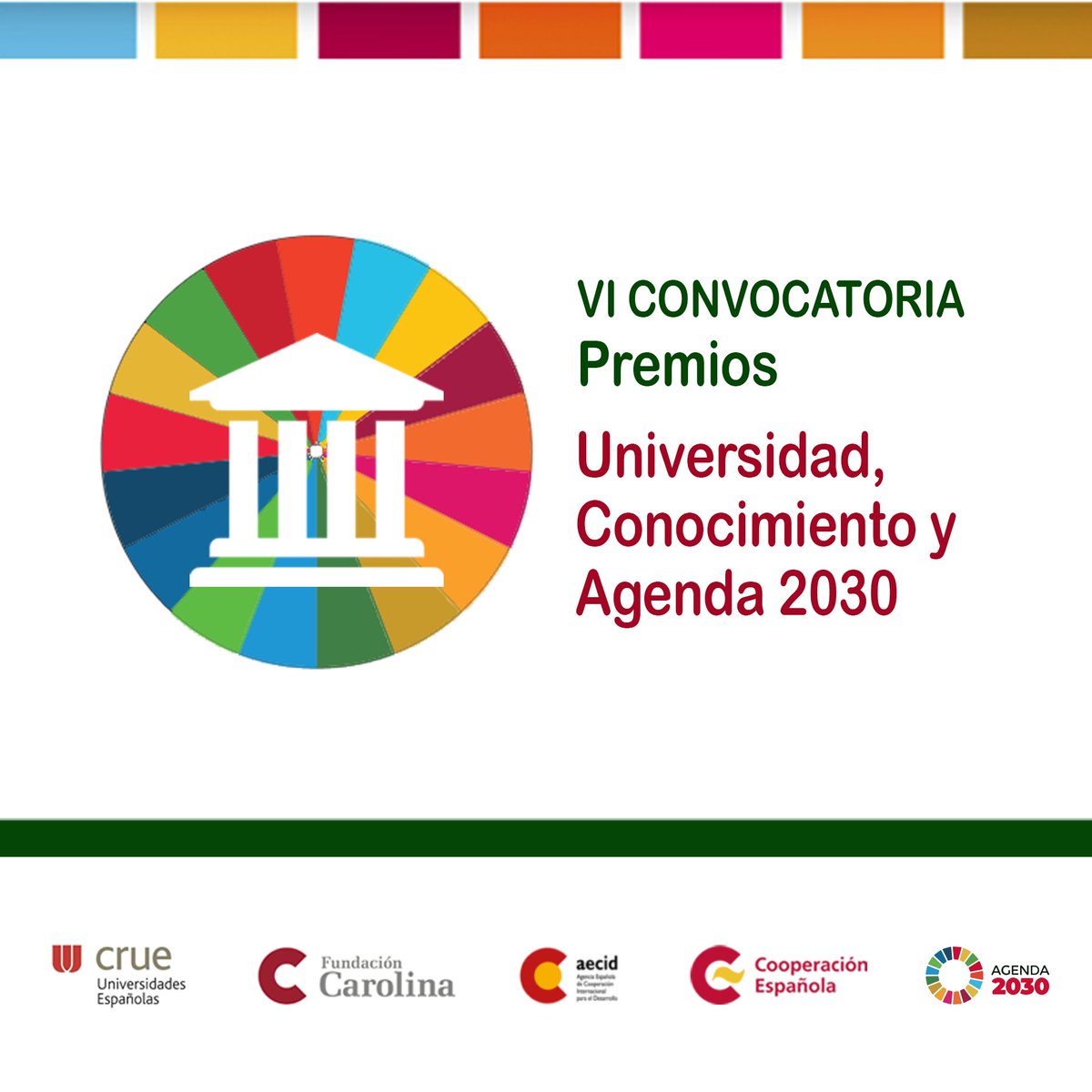 AECID_es's tweet image. 📢 ABIERTA la #convocatoria para presentar tu #TFG o #TFM a la VI edición de los #premios 🏆 &quot;Universidad, Conocimiento y #Agenda2030&quot;, convocados por: 
@Red_Carolina, @CrueUniversidad y #AECID.

ℹ️ Información, bases y registro 👉 aecid.es/w/premios-univ…