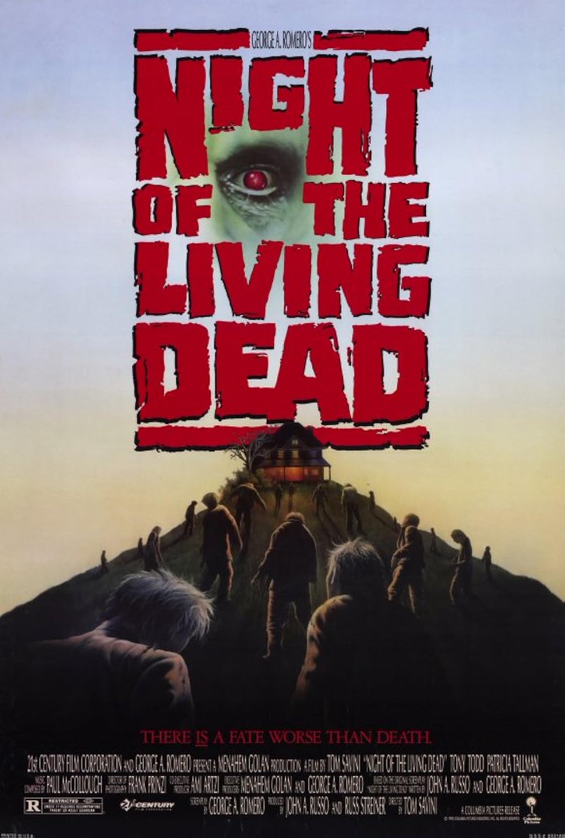 FilmMomatic's tweet photo. #NowWatching NIGHT OF THE LIVING DEAD (1990) @THETomSavini @TonyTodd54 @patriciatallman #TomTowles #McKeeAnderson @choptopmoseley @Heather_Mazur #WilliamButler #PatReese #KatieFinneran #StacieFoster #DavidWButler #ZacharyMott #GeorgeARomero https://t.co/QEs2Il85u0