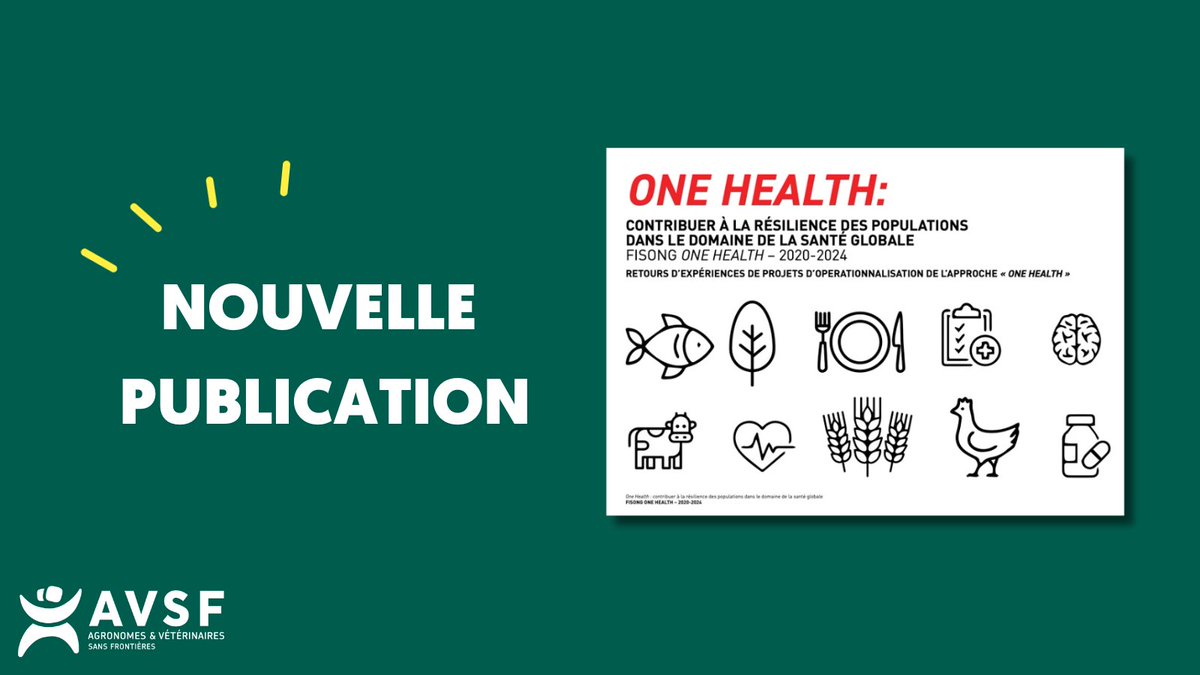 📚 Nouvelle publication : AVSF, <a href="/NGOSolthis/">Solthis</a> , Casades, <a href="/Gret_ONG/">Gret</a> , et la Maison guinéenne de l’entrepreneur, ont expérimenté la mise en oeuvre concrète d’une approche #OneHealth au Sénégal et en Guiné
Ces expériences ont fait l’objet d’une capitalisation : avsf.org/publications/o…