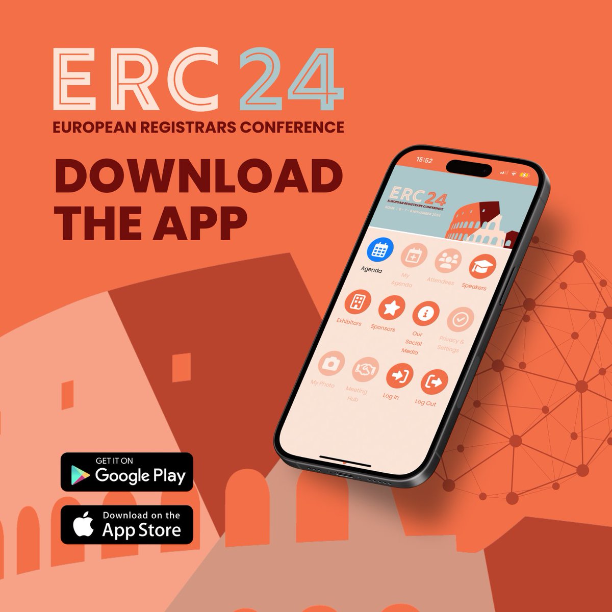 📲 Personalise your #ERC2024 conference experience by downloading the event app. The app is for registered delegates &amp; you will receive your unique PIN to access the app in a separate email. 

Download here

Google Play: bit.ly/3CbyThb

App Store: apple.co/3UAYQ08