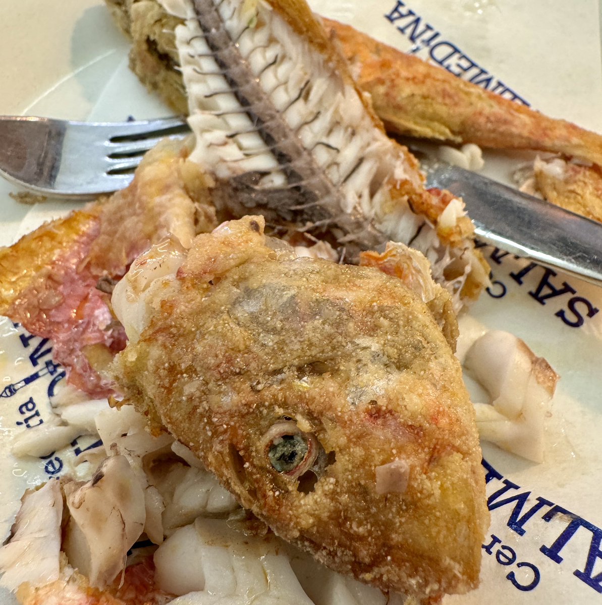 Salmonetes! 🧡🧡🧡
<a href="/CSalmedina/">Cerveceria Salmedina</a> #sevilla #tapas #sevillatapas #azahartapas #spain