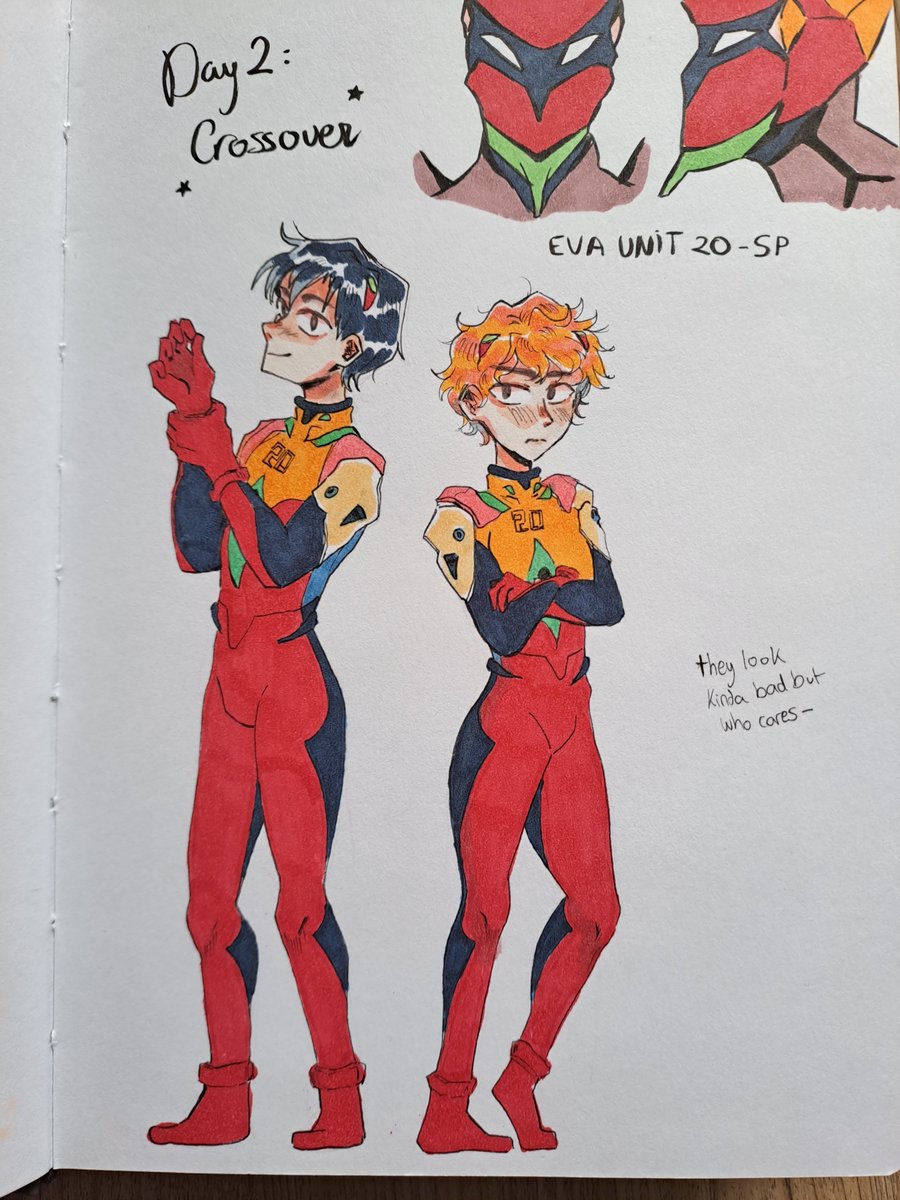 yanndudee's tweet image. Day 2: Crossover x Evangelion
two of my fav series together💕
(ignore the fact that im bad choosing colors)
#StyleWeek2024 #spstyle #sptwt #evangelion