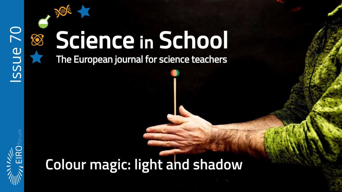 Issue 70 of Science in School is out! 🎉

Illustrate temporal additive colour mixing and coloured shadows, try simple experiments with toilet paper, build a tactile 3D DNA model, engage your students with tangible statistics, and much more!

scienceinschool.org/issue/Issue-70/