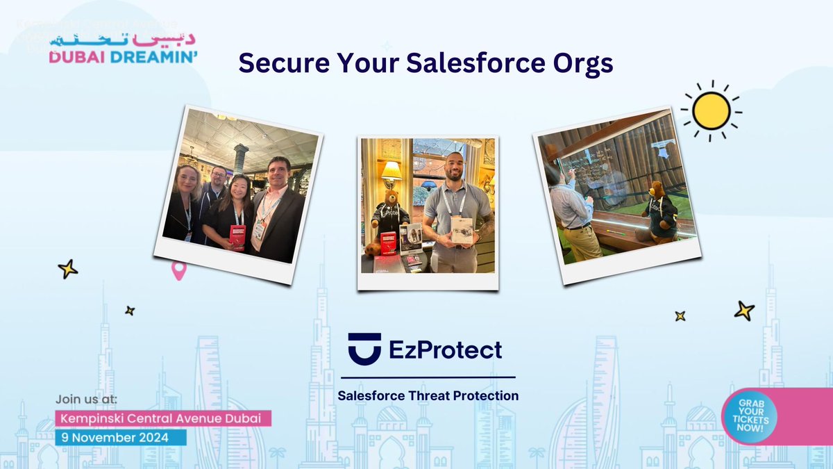 Need another reason to attend Dubai Dreamin?

Our guest speaker and CEO/Founder of <a href="/ezprotect/">EzProtect</a> will be bringing copies of their latest book to help you better secure your <a href="/salesforce/">Salesforce</a> orgs:
lnkd.in/gA63bN9v

#DubaiDreamin24 #DD24
