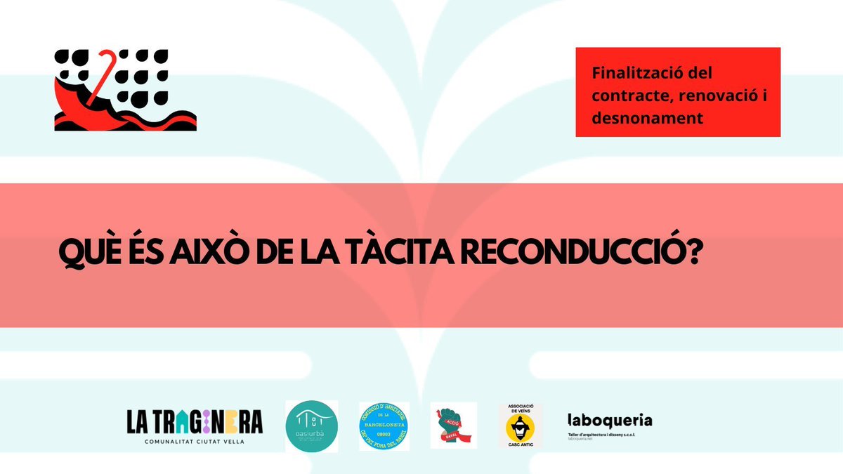 la_traginera's tweet photo. La «Guia de la llogatera en perill» ha estat fruit d'un treball col·lectiu i autoorganitzat:
🫂 @oasiurba @AccioRaval @sh_barceloneta #cascantic i el grup d'habitatge de La Traginera.
Donem respostes a les preguntes de les llogateres.
✅ Inscriu-te: https://t.co/qebAmuT1oY https://t.co/SGvwpazejQ