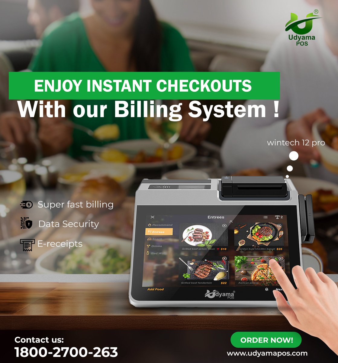 UdyamaPOS_Stipl's tweet image. "Effortless billing, seamless transactions! 💼✨ Make every sale count with our high-performance billing machines. Perfect for any store, quick setup, and easy operation. Upgrade your business today! 🛍️

#BillingMachine #POSSystem #BusinessSolutions #ShopSmart