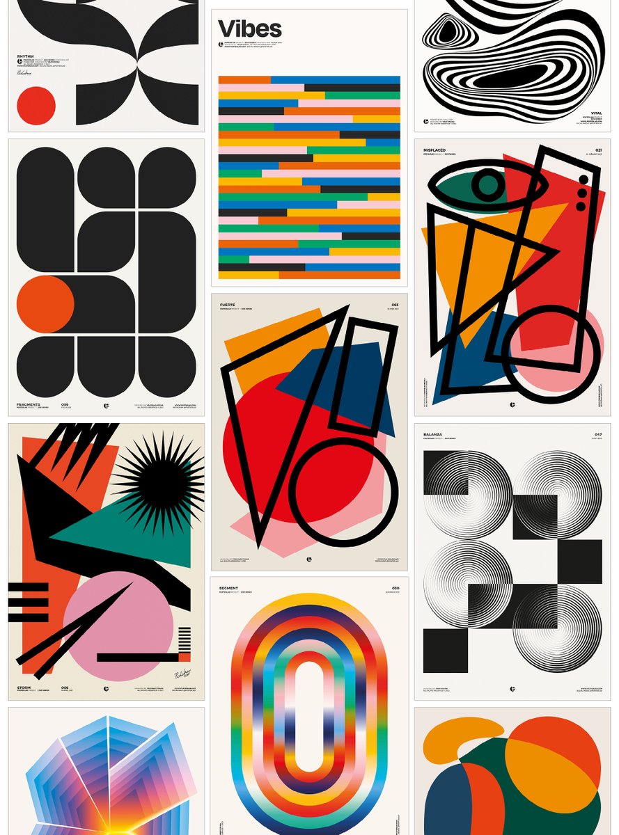 posterlad's tweet image. Some of my purely abstract ones. No meaning behind these, just exploring and trying to make things look good 👀 Have a great start to the week!