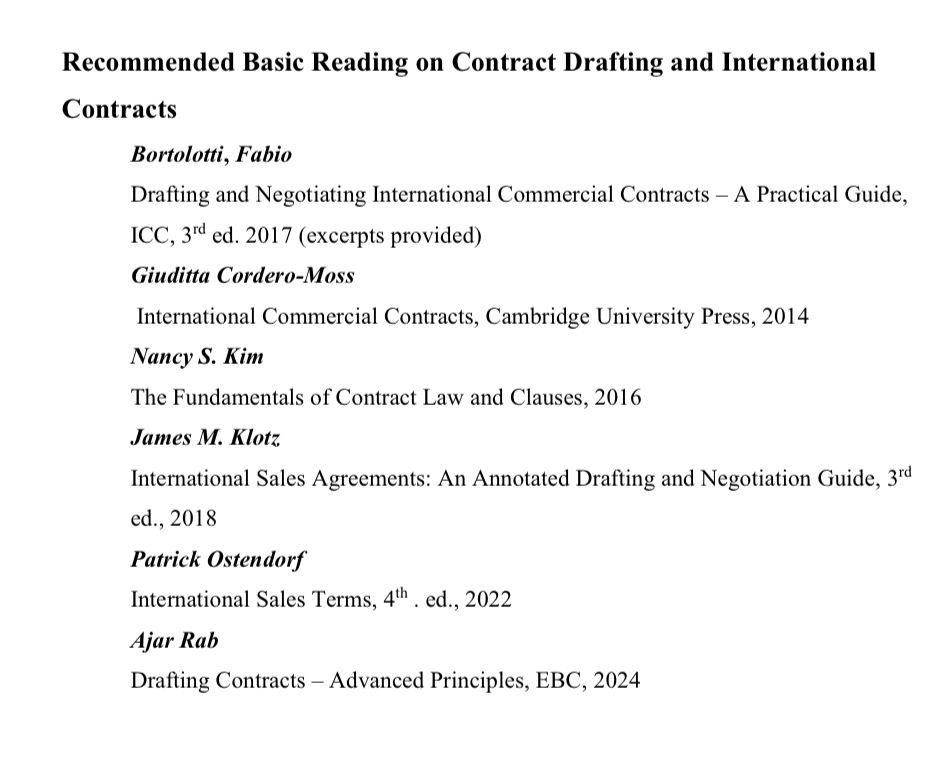 We are elated to announce that Dr Ajar Rab’s “Drafting Contracts: Advanced Principles” published by Eastern Book Company has been included in the reading material of Bucerius Law School in Hamburg, Germany. The book finds its place in the reading material of the course taught by