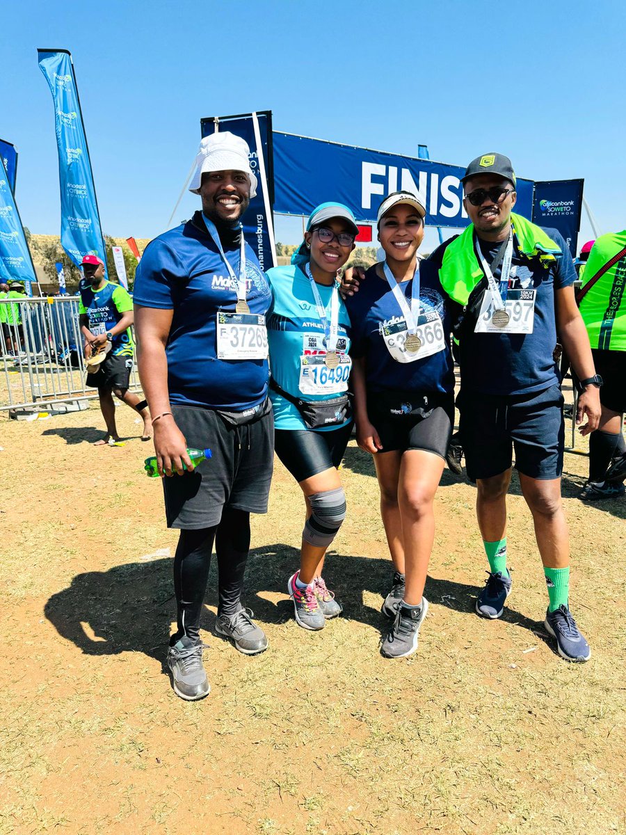 MakwaIT Technologies (@makwait) on Twitter photo Congrats to our colleagues who took on the <a href="/SowetoMarathon/">Africanbank Soweto Marathon</a> yesterday, conquering both the 10km and the 42km distances. Your dedication, perseverance, and team spirit inspire us all.
Let’s celebrate their achievement and keep that winning momentum alive in everything we do! Congrats to our colleagues who took on the <a href="/SowetoMarathon/">Africanbank Soweto Marathon</a> yesterday, conquering both the 10km and the 42km distances. Your dedication, perseverance, and team spirit inspire us all.
Let’s celebrate their achievement and keep that winning momentum alive in everything we do!