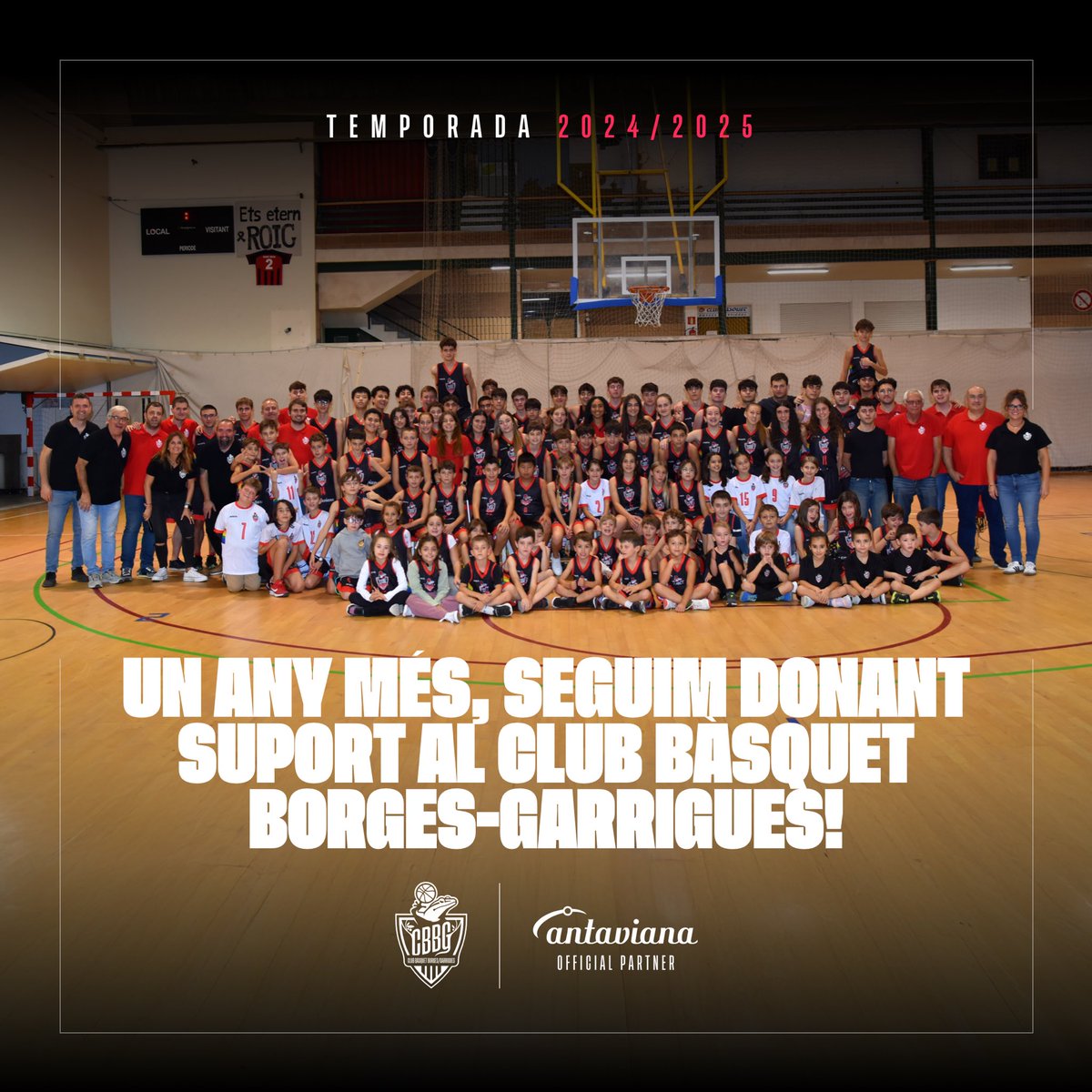 Un any més, a Can Antaviana renovem el nostre compromís amb l’esport local i comarcal donant suport al <a href="/CBBORGES1/">CB.BORGES-GARRIGUES</a> i en els valors que fomenta amb el treball en equip, el respecte i la salut. Visca el bàsquet i molta sort i èxits a totes les categories!