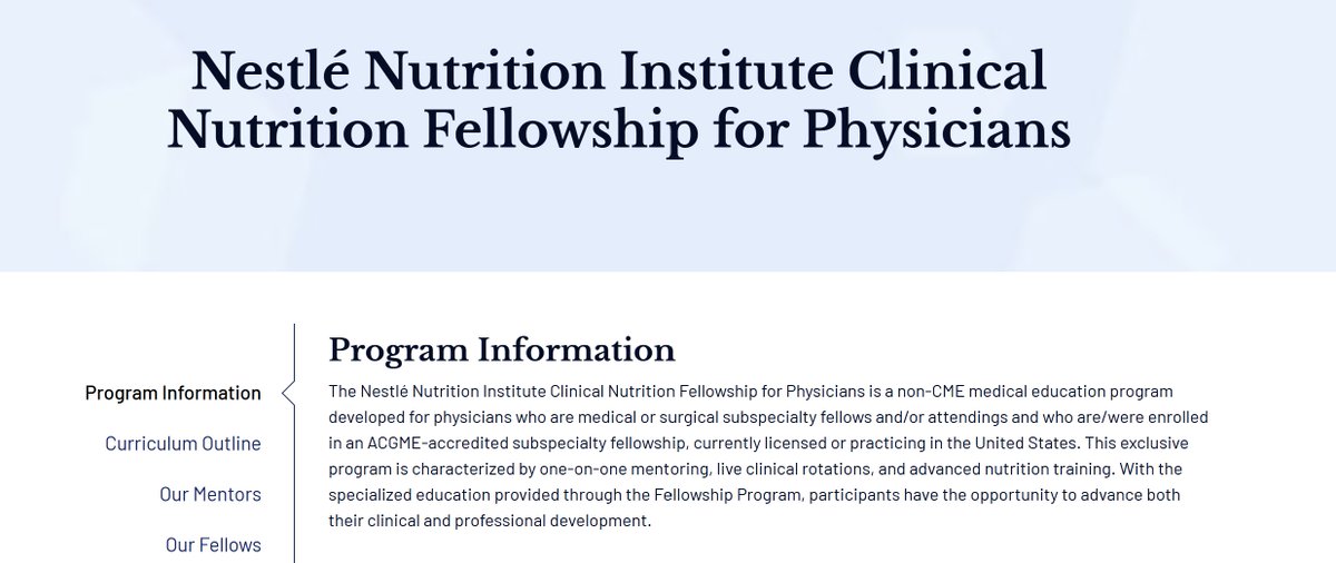 Carolyn Newberry MD (@cnewberrymd) on Twitter photo It's time again for #nutrition curious docs to apply to gain the training they need to ➕standard coursework
As an alum, I can vouch under #SteveMcClave <a href="/ryanhurt9296/">Ryan Hurt, MD, PhD</a> <a href="/mmundi/">Manpreet Mundi, MD</a> #BobMartindale #KeithMiller this program is 🔥
More info and to apply: nestlemedicalhub.com/program-inform… It's time again for #nutrition curious docs to apply to gain the training they need to ➕standard coursework
As an alum, I can vouch under #SteveMcClave <a href="/ryanhurt9296/">Ryan Hurt, MD, PhD</a> <a href="/mmundi/">Manpreet Mundi, MD</a> #BobMartindale #KeithMiller this program is 🔥
More info and to apply: nestlemedicalhub.com/program-inform…