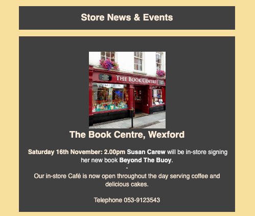 📚 Unveiling This Month’s Top Book Selections! Delve into our hand-picked book selection for November. Our November Books of the Month newsletter is now available to read online here: mailchi.mp/thebookcentre/…

#Waterford #Kilkenny #Wexford #Naas #Kildare #TheBookCentre #ShopLocal
