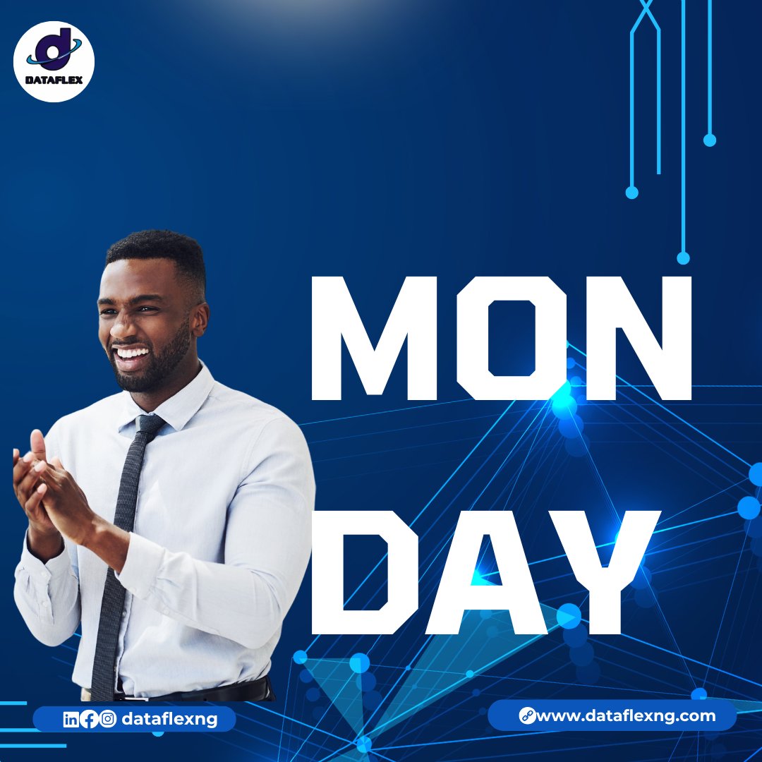 Dataflexng2's tweet image. New week, new opportunities!

At DATAFLEXNG, we’re kicking off the week ready to deliver innovative tech solutions. 
Let’s make each day count! 

#MotivationMonday 
#TechSolutions 
#DATAFLEXNG