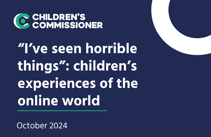 As we mark the first anniversary of the Online Safety Act 2023, which intended to make the UK the safest place to be a child online, a report has been published which reveals how far we are from realising this ambition, based on children’s own experiences 🤔💙