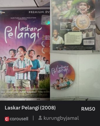 Kodeykodey1's tweet image. Check out &apos;Laskar Pelangi (2008)&apos;, available at RM50 on #Carousell: carousell.app.link/RAvdz9QufOb