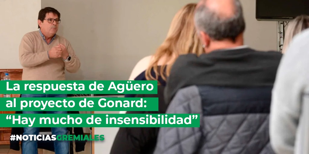 💡 #NoticiasGremiales 

👉 La respuesta de Agüero al proyecto de Gonard: “Hay mucho de insensibilidad”

📍 "Tras aclarar que se involucró en la polémica suscitada la semana pasada por el hecho de que algunas de las propuestas de la actual presidente Concejo Deliberante, Marité
