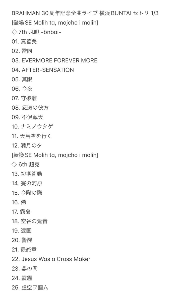 今日はBRAHMAN viraha ツアー東京でZepp Hanedaに 実はBRAHMANのライブ