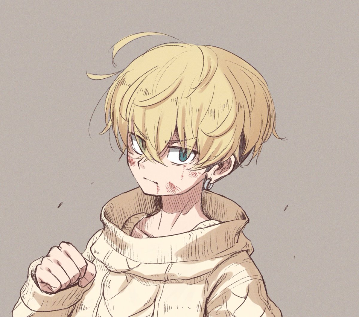 東リベ「最近男キャラの練習として描いてたらくがきリゼロのスバルとガーフ東リベの千冬 」|アリヌ🍠例大祭せ43abのイラスト