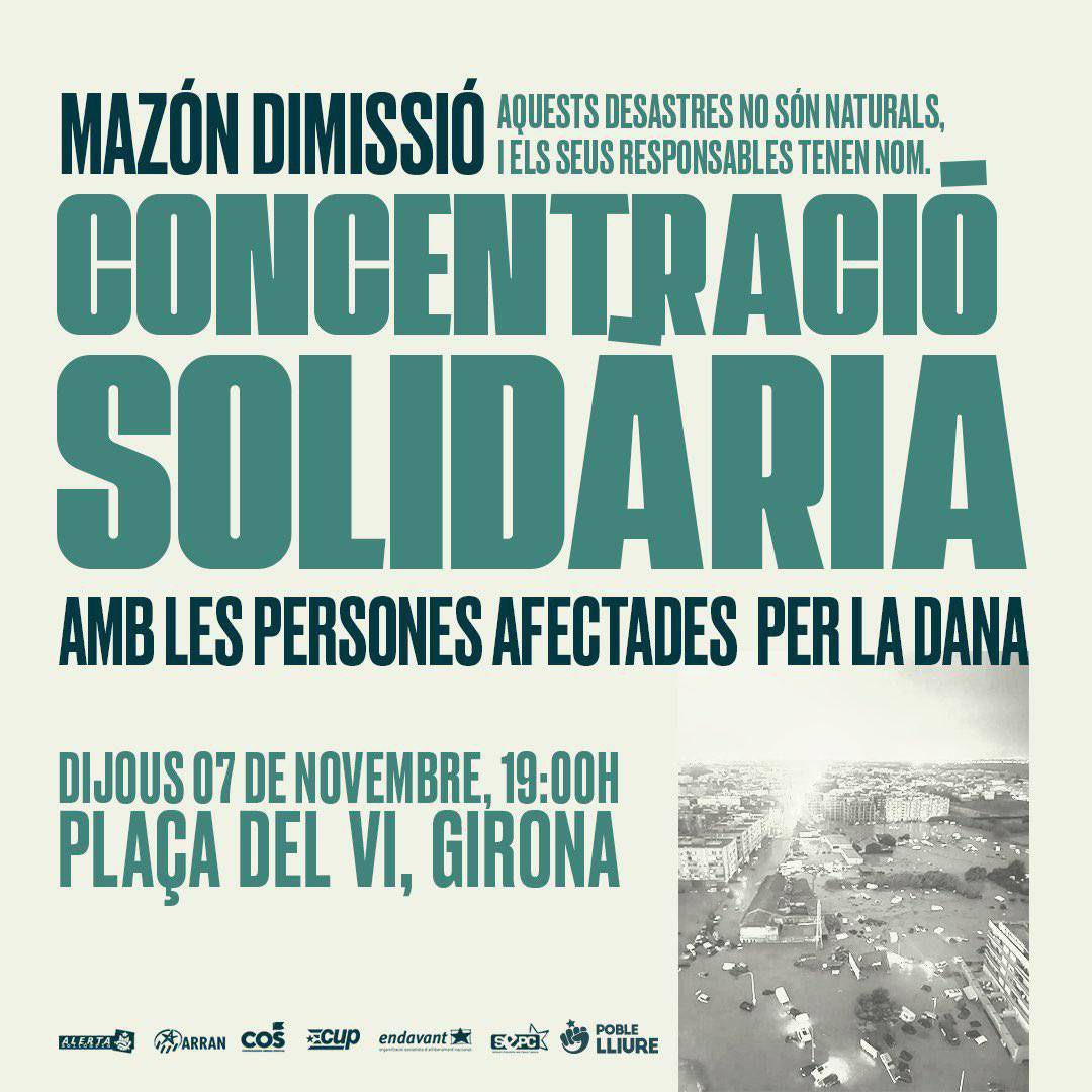 Aquest dijous ens trobem a les 19h a la Plaça del Vi! ✊🏼