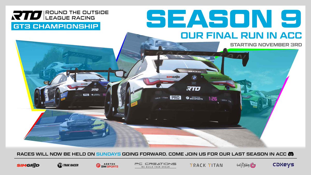 🏁And that's a wrap for Round 1 of the RTO S9 #ACC league! It is a clean sweep by RTO across all 3 classes🍾
Provisional results: shorturl.at/W8PES

Still some spots open if you wish to join us for the next one  at thesimgrid.com/championships/…

#simracing