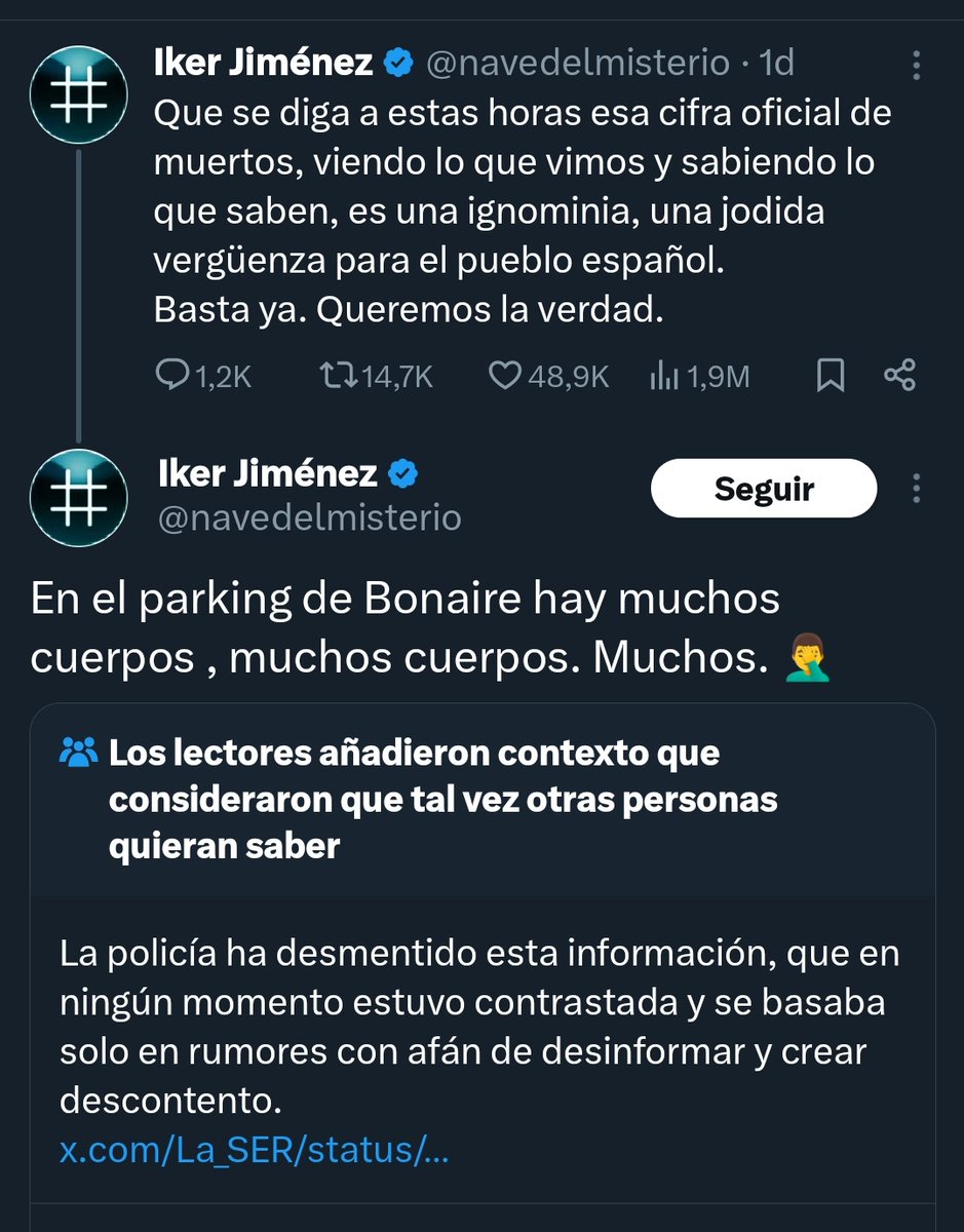 Es intolerable que <a href="/cuatro/">Cuatro</a> no cancele el programa de Iker Jiménez. ES UNA VERGUENZA