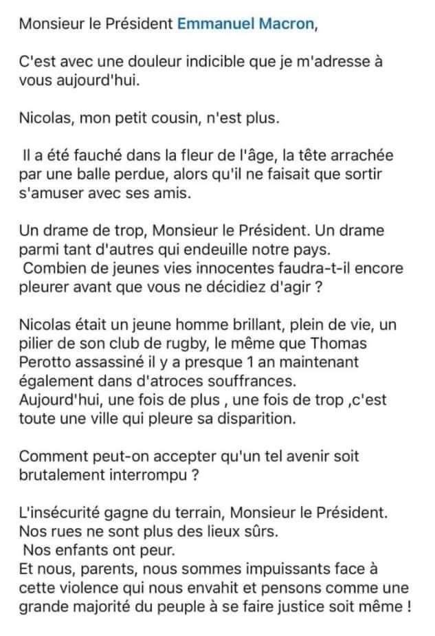 MaudPK's tweet photo. 📃 Le cousin de Nicolas a adressé une lettre ouverte au président de la République, sur LinkedIn : https://t.co/VmGW7Q59T4