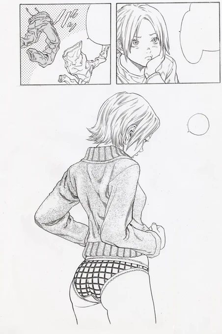 いいお尻の日という事で。
ZETMAN花子の
カラー絵の線画を。 