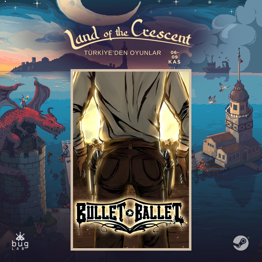 Bullet Ballet will be featured at the Land of the Crescent organized by <a href="/bugGameLab/">BUG Game Lab</a> from November 6-9!

#indiegame #indiedev #IndieGameDev #Steam #UnrealEngine5