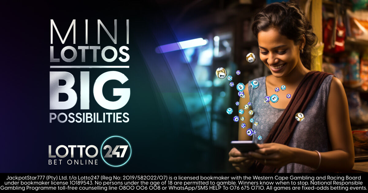 Lotto247_SA's tweet image. Ready for a mini adventure? 🎉 A R1 Bet could win you R1 MILLION! Try #PowerballMini, #MegaMillionsMini, #SuperEnaMini, #EuroMillionsMini, #EuroJackpotMini, and #MiniLotto on Lotto247! 🌟 

#Lotto247 #MiniLottos #SmallBets

𝗕𝗘𝗧 𝗡𝗢𝗪: bit.ly/L247_Minis
