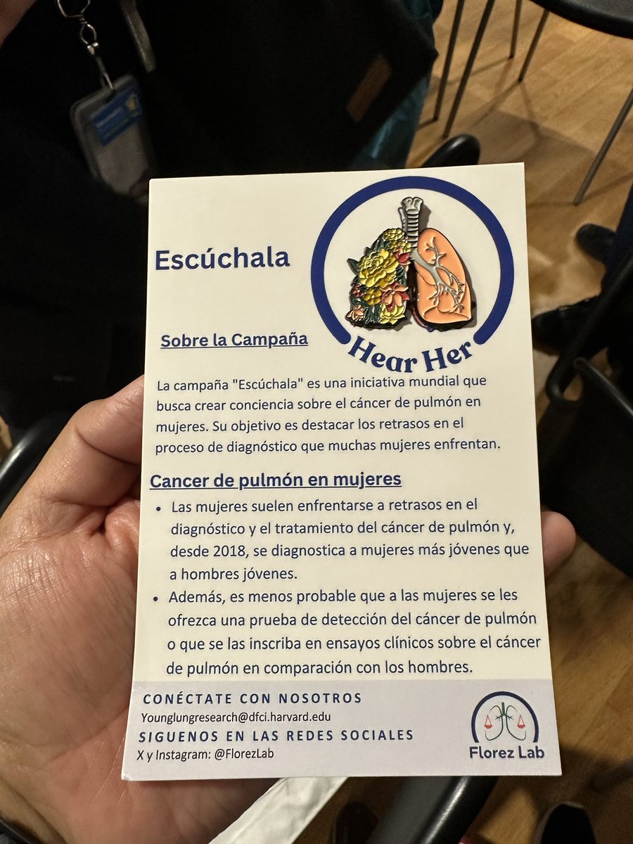 #Escuchala es nuestra campaña para aumentar la concientización sobre el cancer de pulmón en mujeres.

Basado en nuestro estudio mujeres enfrentan retrasos en el diagnóstico del cancer de pulmón. 

#Escuchala!