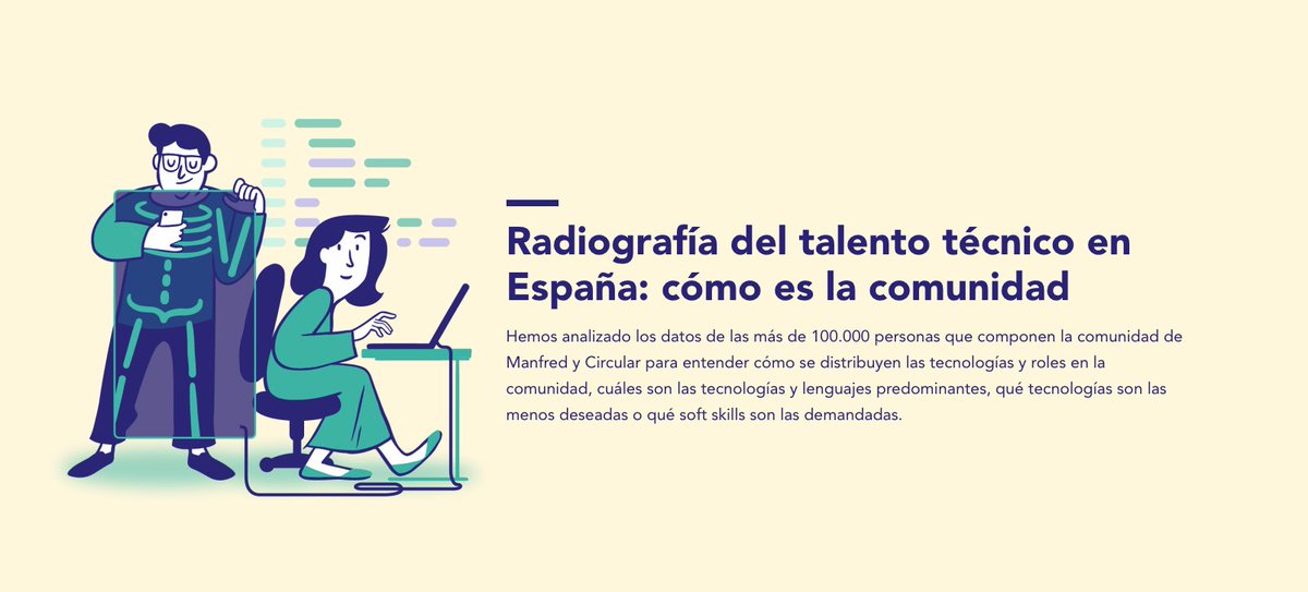Hemos analizado +100.000 perfiles tech para el Career Report 2024.

La conclusión: tu vida profesional no es una carrera.

No siempre hay que subir. 
No siempre hay que correr. 
No siempre hay que «crecer».

A veces el éxito está en saber parar.

🔗 getmanfred.com/developer-care…