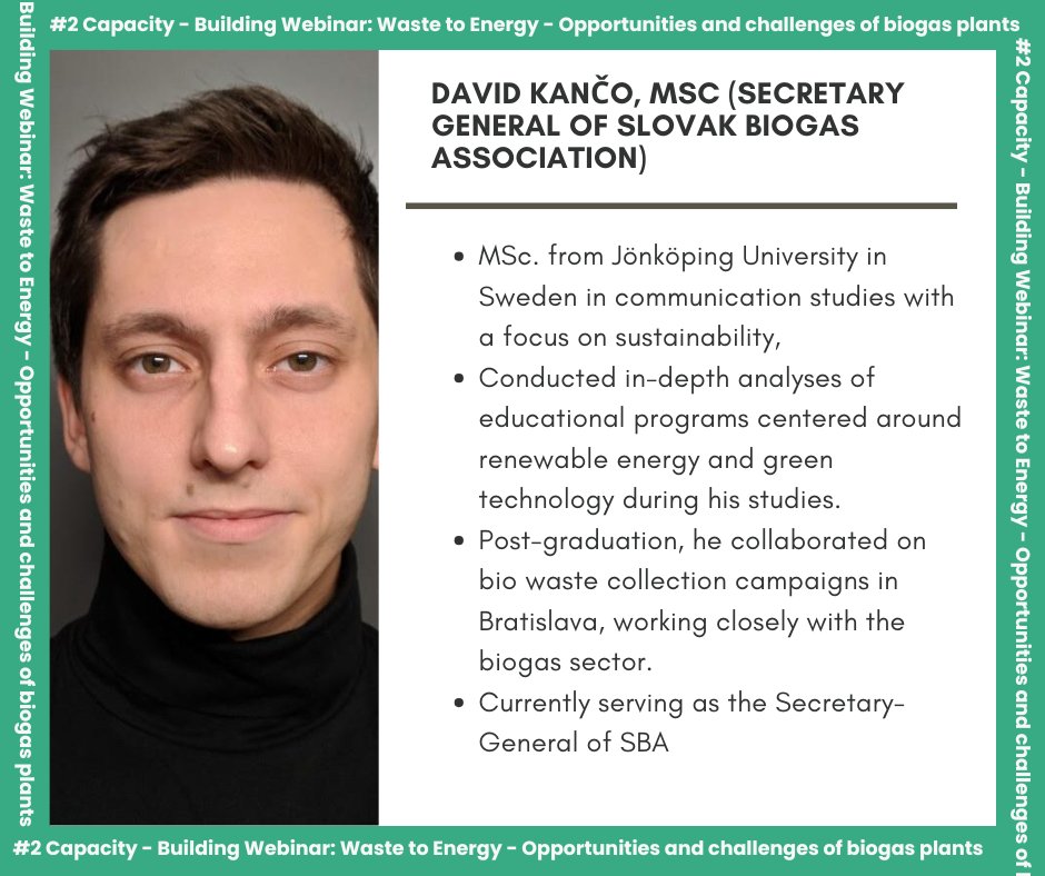 alfa_euproject's tweet photo. #2 Capacity - Building Webinar: Waste to Energy - Opportunities and challenges of biogas plants. 🔗 Register here and join the webinar on Zoom: https://t.co/RB8THCompF https://t.co/DbEs8Bfw3k