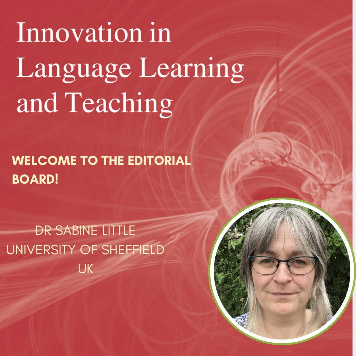 Welcome Dr <a href="/sabinelittle/">Dr Sabine Little</a> to the Editorial Board!  

Dr Sabine Little is the Director of Education and Senior Lecturer in Educational Studies (Languages Education) at the University of Sheffield <a href="/sheffielduni/">The University of Sheffield</a>.  

Here is her profile: sheffield.ac.uk/education/peop…