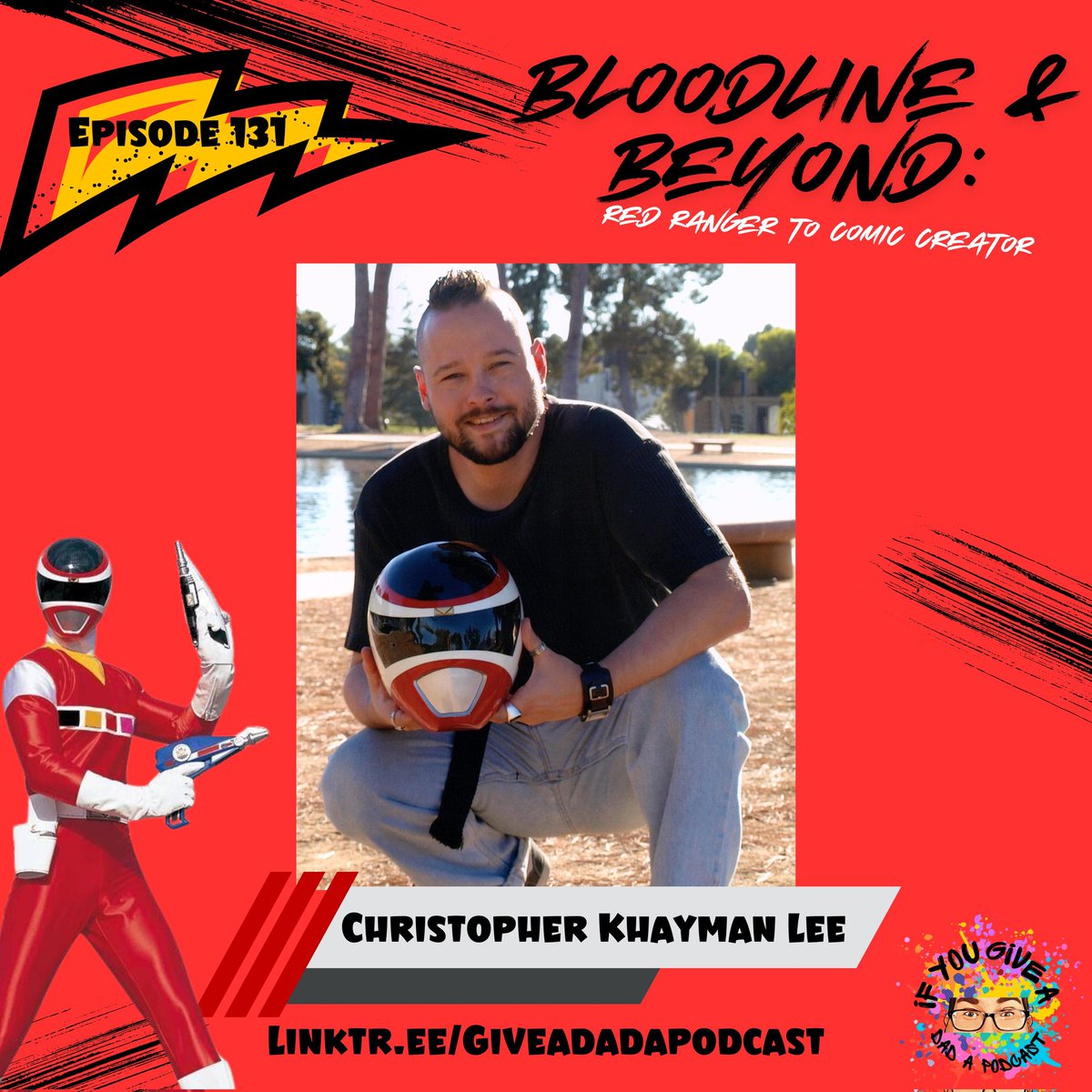 We’re going Bloodline &amp; Beyond with the Red In Space Ranger, Christopher Khayman Lee! He shares stories from Power Rangers in Space, talks about his YouTube series Bloodline of the Grid, and dives into his comic company, West Coast Comics. Don’t miss it!
linktr.ee/Giveadadapodca…