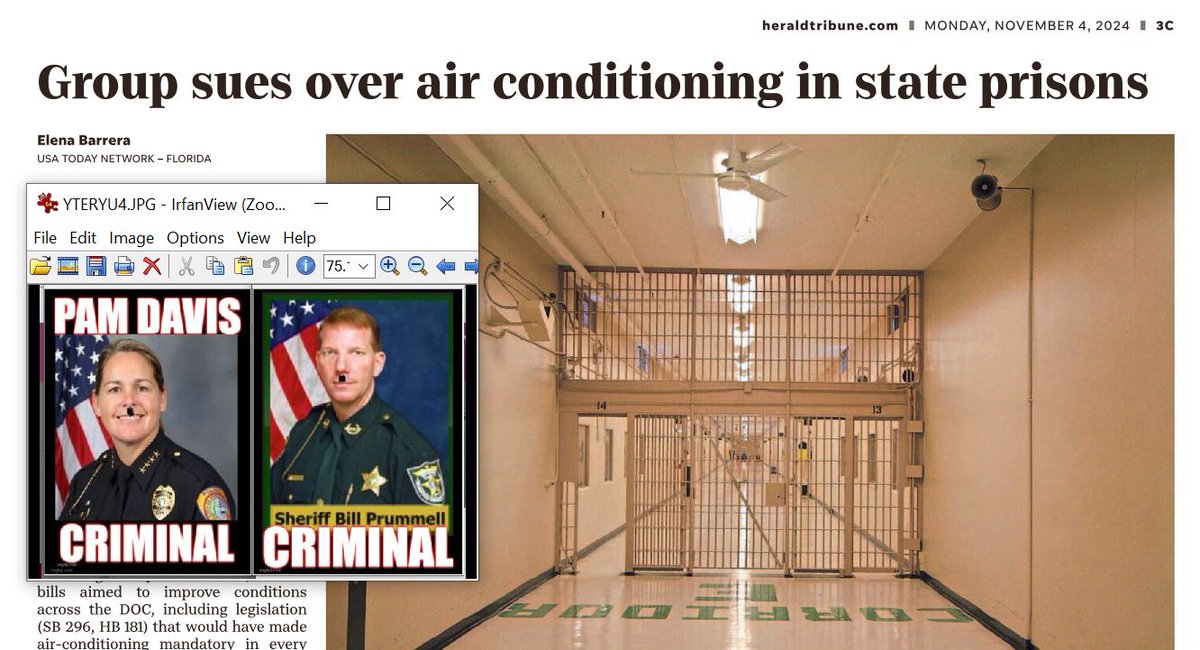 Group sues over air conditioning in state prisons

Elena Barrera

USA TODAY NETWORK – FLORIDA

A new lawsuit is aiming for a big chill.

After what was a disappointing legislative session for prison reform  advocates, Florida inmates are still sitting in cells without