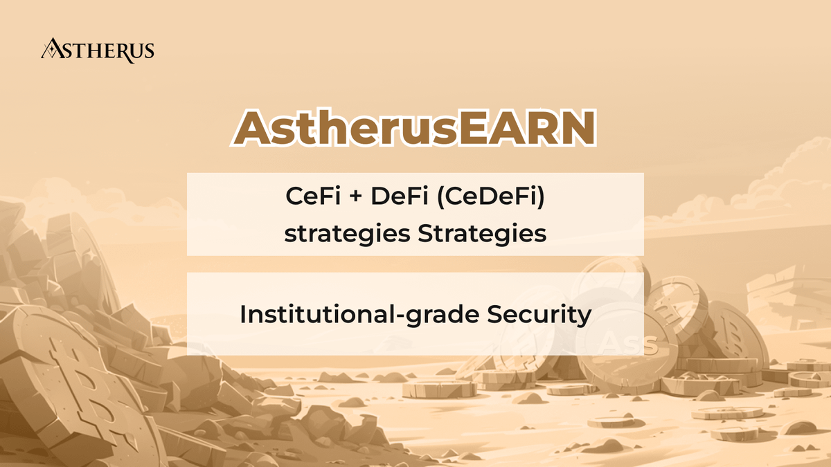 Aster_DEX's tweet image. 💰 Maximize Your Earnings with asTokens! 💰
Mint asTokens like asBTC by depositing assets on AstherusEarn and earn:
1️⃣ 2-6% APR from stable trading strategies, enhancing net asset value.
2️⃣ 1.5x Au Points for $ASS airdrop allocation at TGE.
3️⃣ Partner rewards, including Lista…
