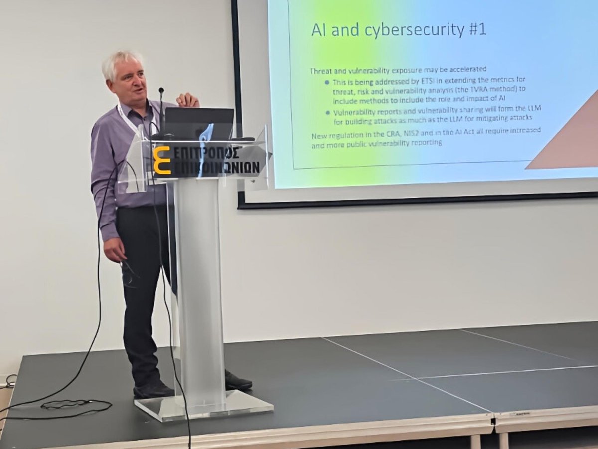 On Friday, October 25, 2024, the informative workshop organized by the Digital Security Authority (DSA) in cooperation with the Cyprus Standards Organisation (CYS), on "Cybersecurity in the AI ERA", was a great success. 

The workshop focused on the challenges and new