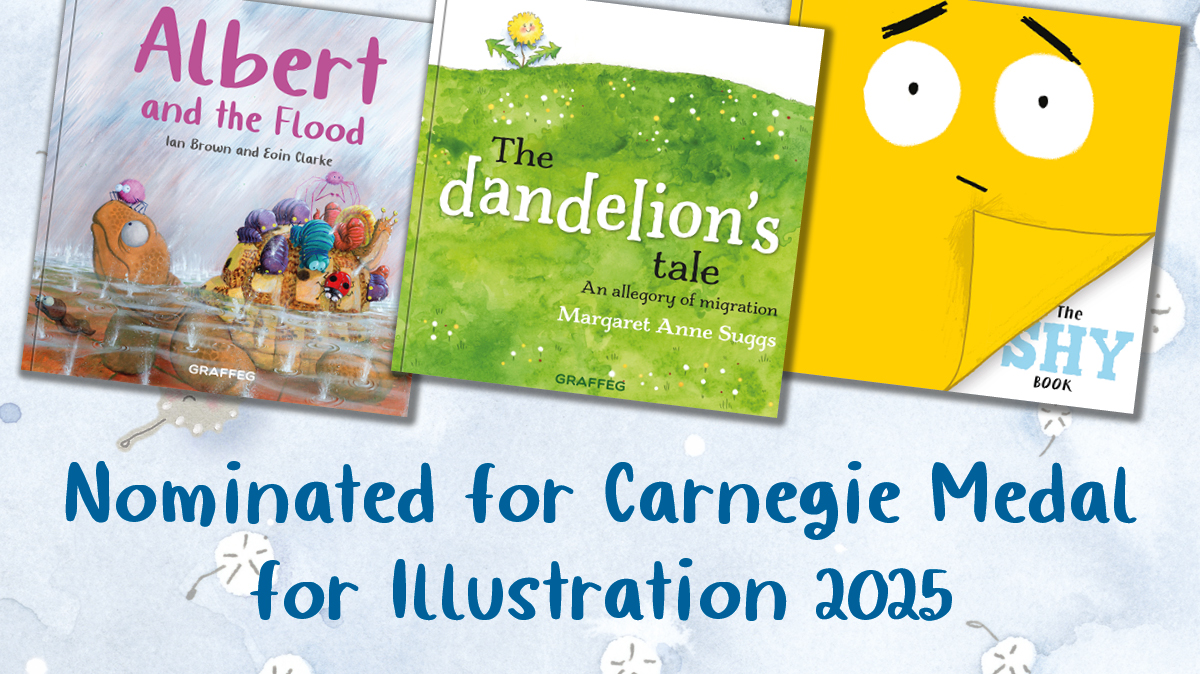 Fantastic news!! 

Graffeg has three titles nominated for the Carnegie Medal for Illustrations 2025.

Well done to Eion Clarke (Albert and the Flood), Margaret Anne-Suggs (The Dandelion's Tale) and James Munro (The Shy Book)

#Carnegiemedalillustration