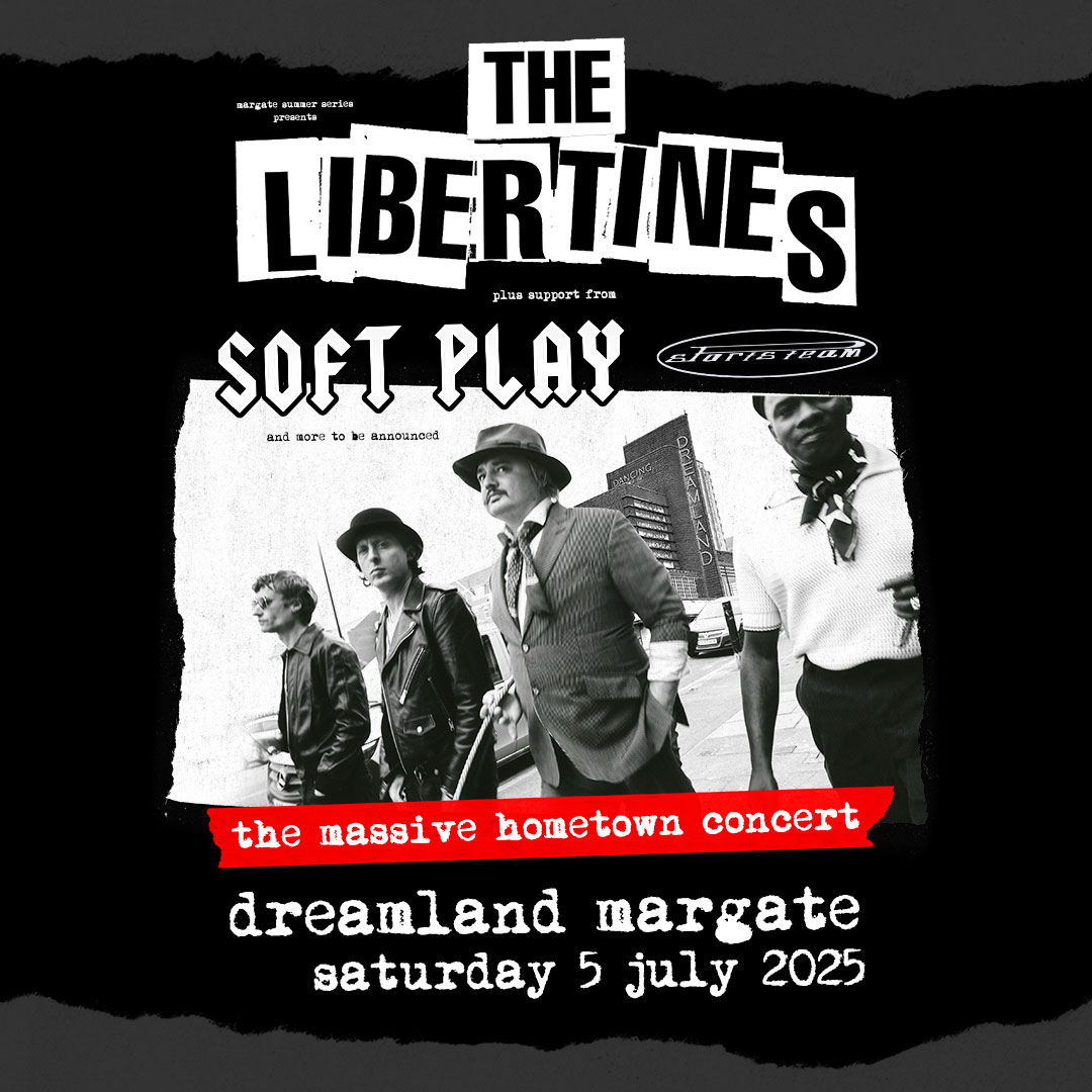 DreamlandMarg's tweet photo. 📣 JUST ANNOUCED! 📣 @libertines are playing a huge homecoming show at Dreamland next Summer 😍 With support from @softplayband and @SportsTeam_ 💥 

Subscribe to our mailing list below before 10:00 on Thursday 7th November to get your pre-sale tickets 🎟️ https://t.co/Fy2vllGEY1 https://t.co/soYzWn92DX
