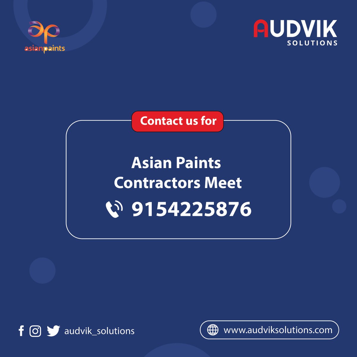 audvik_sol's tweet photo. Asian Paints Contractors Meet by Audvik Solutions to network and explore innovative products!
#AsianPaints #ContractorsMeet #AudvikSolutions #Networking #PaintingIndustry #BusinessGrowth #Innovation #Partnerships
2m https://t.co/KAGcoaksYz