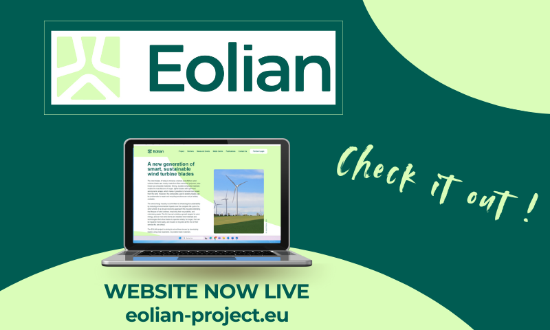 🚀 We're excited to announce the launch of the #EOLIAN website!

🔎Learn about the project's objectives and partners, and keep up to date with all the latest news. ▶️ tinyurl.com/4smaht4y

#windenergy #windblades #advancedmaterials #composites #vitrimers #circulareconomy