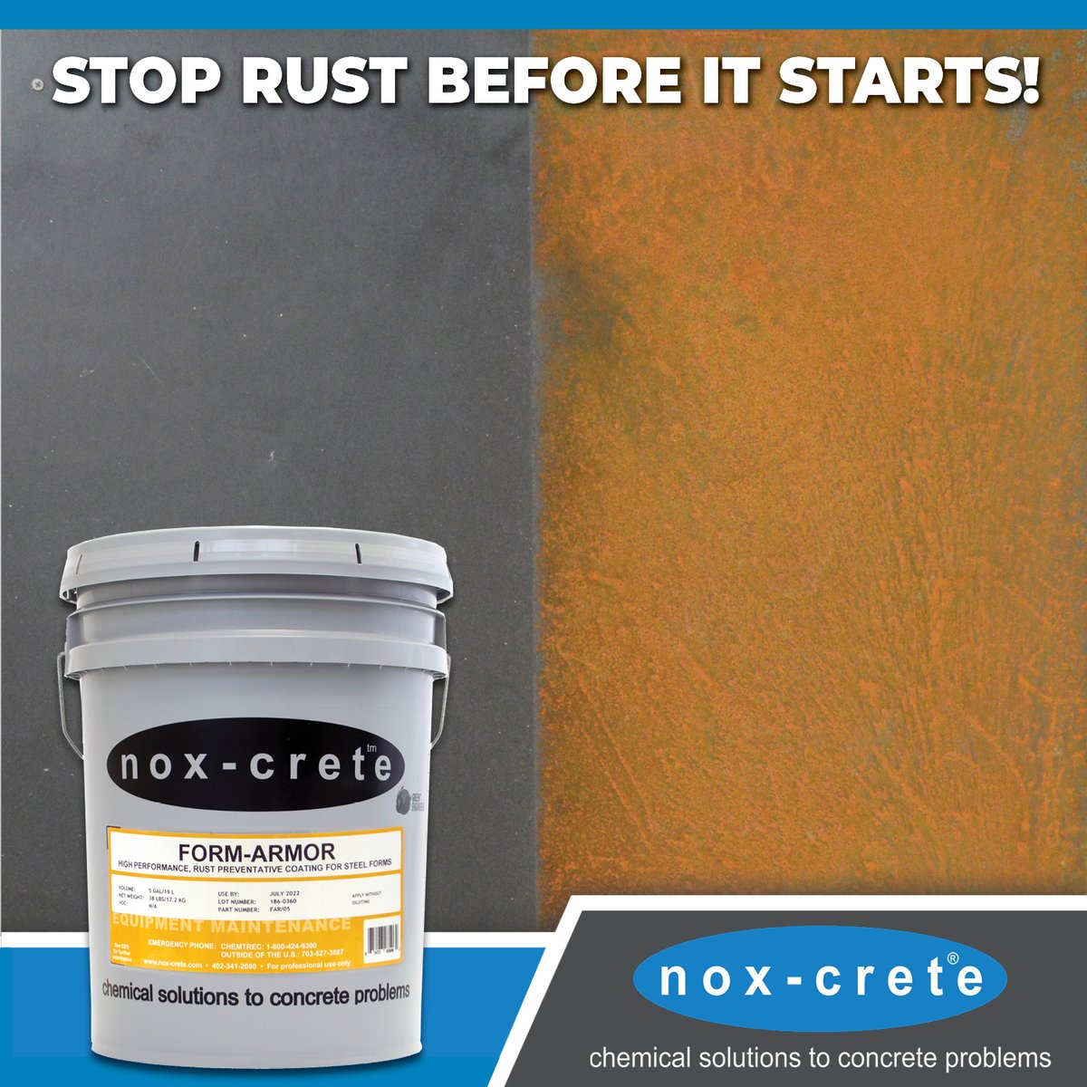 NoxCrete's tweet image. Distributors, now’s the time to stock up on FORM ARMOR! Offer your customers an easy way to winterize their steel forms with protection from rust, rain, snow, and salt water – so they’re ready to use right away next spring!

#SteelForms #ConcreteFormwork #Forming #ConcreteForms