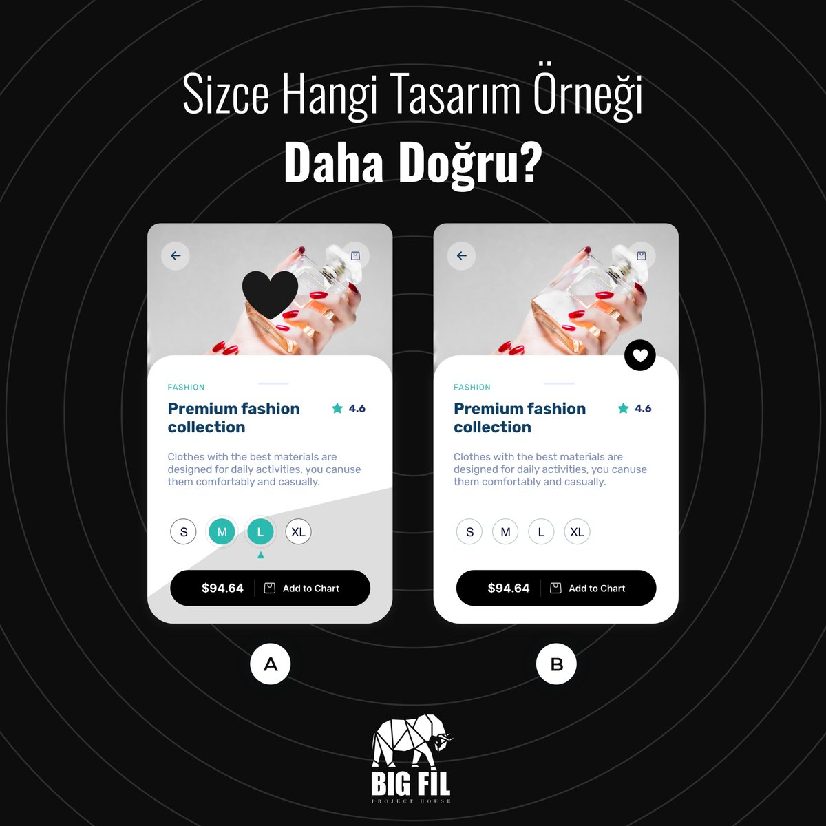 BigfilPh's tweet photo. Doğru tasarım, hem estetik hem de kullanıcı deneyimini ön planda tutar. Aşırı süslemelerden arındırılmış, sade bir arayüz, kullanıcıların içeriğe kolayca odaklanmasını sağlar. Sizce hangi seçenek daha doğru, A mı B mi? 👀 https://t.co/i0R21prWuE