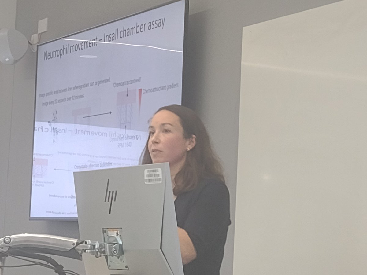 Great to be at #EMIRA <a href="/bedoctored/">Bibek Gooptu</a> scientific meeting a dynamic interactive forum... excellent patient centred talk from <a href="/Louisecrowley4/">Louise Crowley</a>  <a href="/unibirmingham/">Uni of Birmingham</a> on neutrophil dynamics in #PF