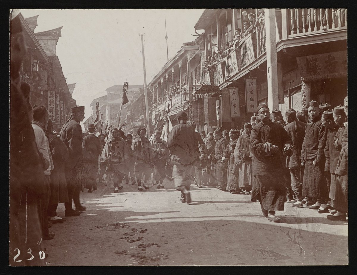 #祭憶上海 清·光緒年間(1897年)，南京路朝廷親兵。【網圖】