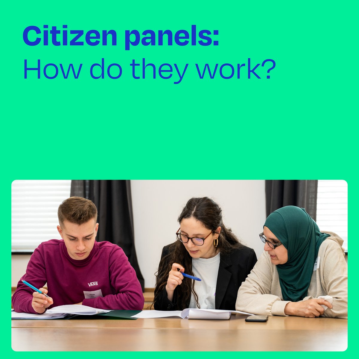 More and more people want their voices heard—even outside of election time. But how do we build a democracy that truly listens? 🤔

At G1000, we’re advocating for randomly selected citizen panels! 💬 These panels allow everyday citizens to discuss complex issues, creating